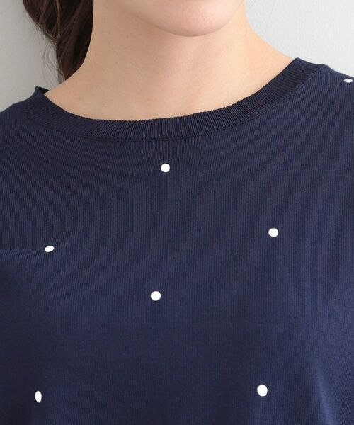 SHOO・LA・RUE / シューラルー ニット・セーター | ドット刺繍ハーフスリーブニット | 詳細16