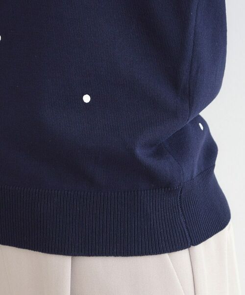 SHOO・LA・RUE / シューラルー ニット・セーター | ドット刺繍ハーフスリーブニット | 詳細18