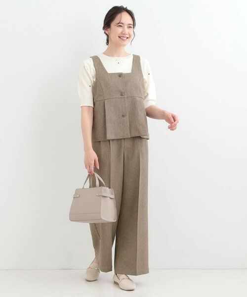 SHOO・LA・RUE / シューラルー ニット・セーター | 【S-LL/二の腕カバー】品よく隠せる ドット刺繍5分袖ニット | 詳細22