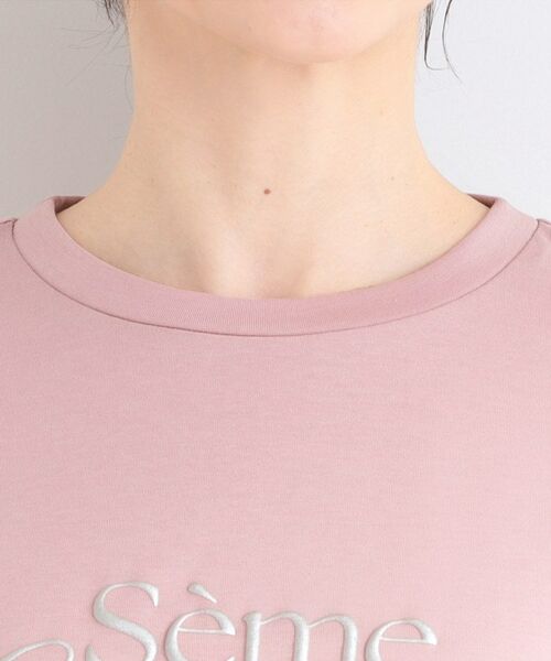 SHOO・LA・RUE / シューラルー カットソー | 【SHOO ICE】ひんやりタックスリーブ ラメ発砲プリントTシャツ | 詳細20