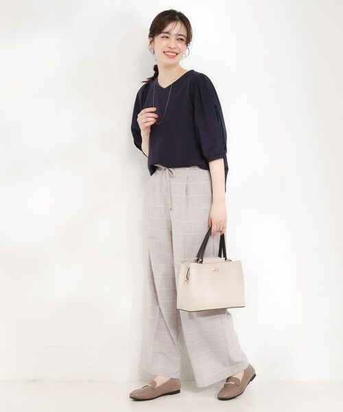 SHOO・LA・RUE / シューラルー カットソー | 【ストレッチ】カットジョーゼット スリットレーススリーブトップス | 詳細11