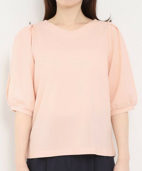 SHOO・LA・RUE / シューラルー カットソー | 【ストレッチ】カットジョーゼット スリットレーススリーブトップス | 詳細13