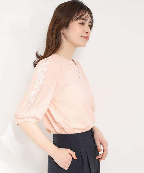 SHOO・LA・RUE / シューラルー カットソー | 【ストレッチ】カットジョーゼット スリットレーススリーブトップス | 詳細6