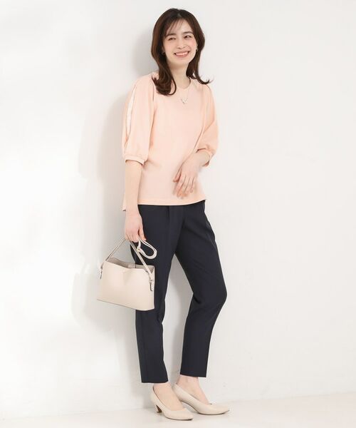 SHOO・LA・RUE / シューラルー カットソー | 【ストレッチ】カットジョーゼット スリットレーススリーブトップス | 詳細7