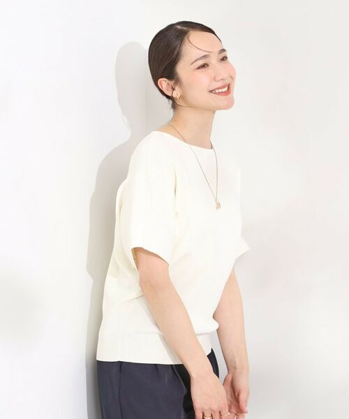 SHOO・LA・RUE / シューラルー ニット・セーター | 【毎日洗える】さらっとドルマン半袖トップス | 詳細2