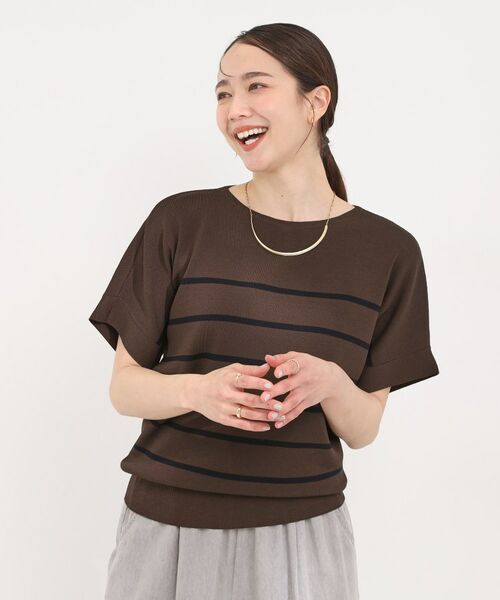 SHOO・LA・RUE / シューラルー ニット・セーター | 【毎日洗える】さらっとドルマン半袖トップス | 詳細25