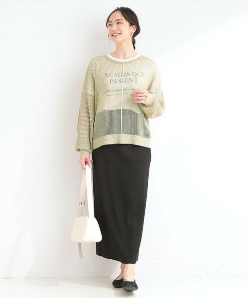 SHOO・LA・RUE / シューラルー その他トップス | 【前後2WAY/2点セット】メッシュリボンニット&半袖ロゴT | 詳細13