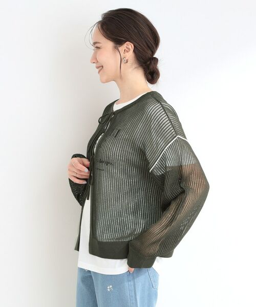 SHOO・LA・RUE / シューラルー その他トップス | 【前後2WAY/2点セット】メッシュリボンニット&半袖ロゴT | 詳細16