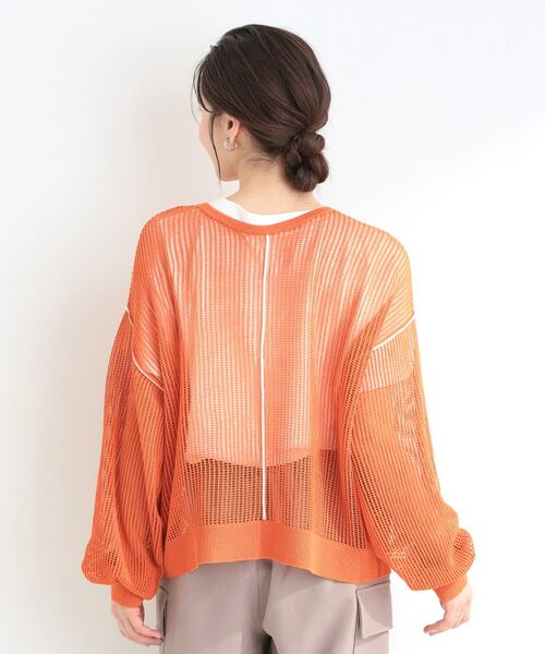 SHOO・LA・RUE / シューラルー その他トップス | 【前後2WAY/2点セット】メッシュリボンニット&半袖ロゴT | 詳細23