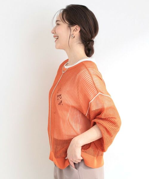 SHOO・LA・RUE / シューラルー その他トップス | 【前後2WAY/2点セット】メッシュリボンニット&半袖ロゴT | 詳細25