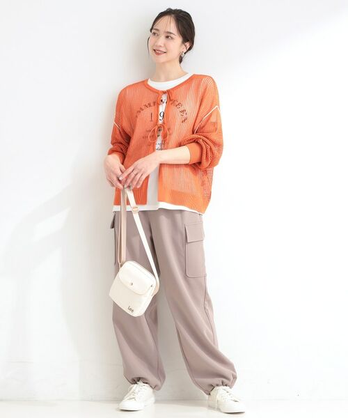 SHOO・LA・RUE / シューラルー その他トップス | 【前後2WAY/2点セット】メッシュリボンニット&半袖ロゴT | 詳細26