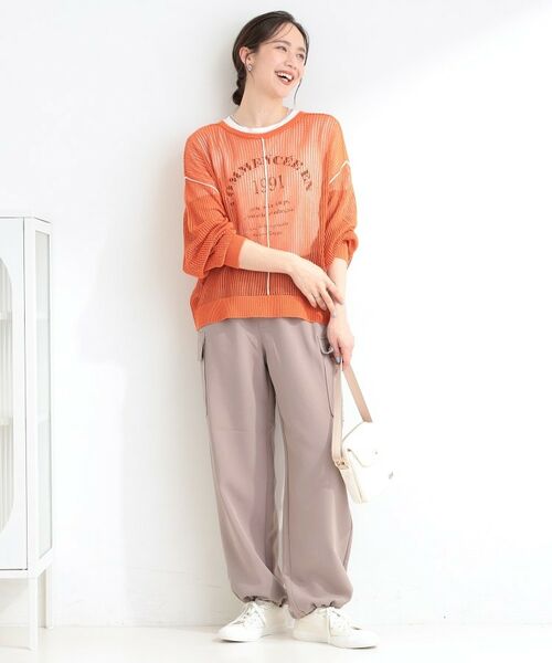 SHOO・LA・RUE / シューラルー その他トップス | 【前後2WAY/2点セット】メッシュリボンニット&半袖ロゴT | 詳細27