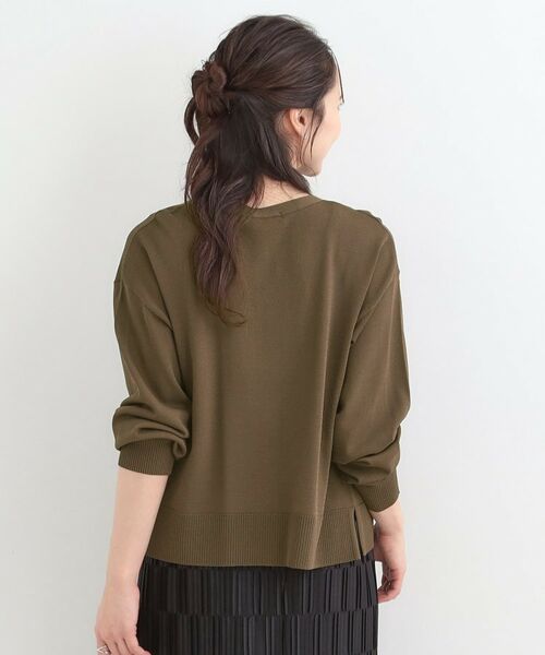 SHOO・LA・RUE / シューラルー カーディガン・ボレロ | 【洗える/ひんやり/UV】さらっとしたタッチが心地よい ショートVカーディガン | 詳細14