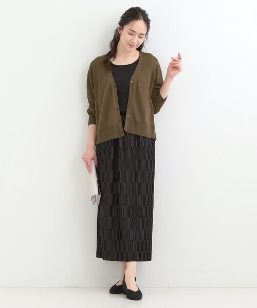 SHOO・LA・RUE / シューラルー カーディガン・ボレロ | 【洗える/ひんやり/UV】さらっとしたタッチが心地よい ショートVカーディガン | 詳細15
