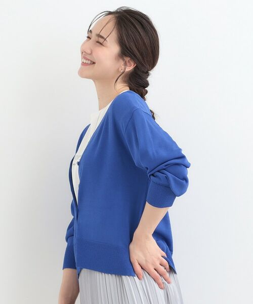 SHOO・LA・RUE / シューラルー カーディガン・ボレロ | 【洗える/ひんやり/UV】さらっとしたタッチが心地よい ショートVカーディガン | 詳細18