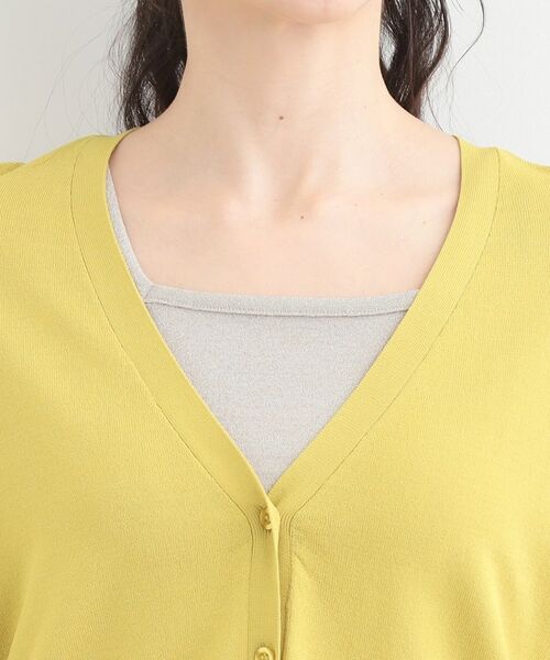 SHOO・LA・RUE / シューラルー カーディガン・ボレロ | 【洗える/ひんやり/UV】さらっとしたタッチが心地よい ショートVカーディガン | 詳細24