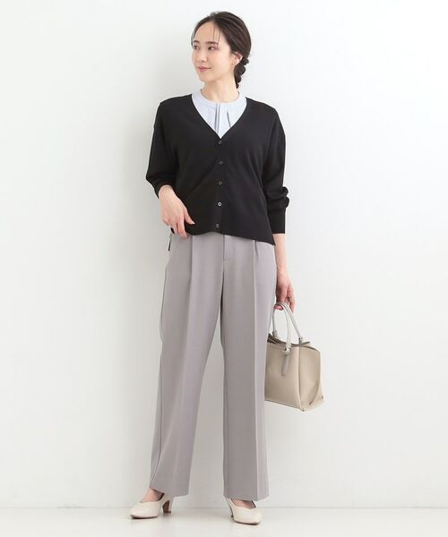 SHOO・LA・RUE / シューラルー カーディガン・ボレロ | 【洗える/ひんやり/UV】さらっとしたタッチが心地よい ショートVカーディガン | 詳細7