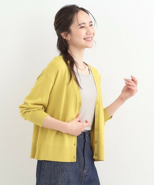 SHOO・LA・RUE / シューラルー カーディガン・ボレロ | 【洗える/ひんやり/UV】さらっとしたタッチが心地よい ショートVカーディガン | 詳細9