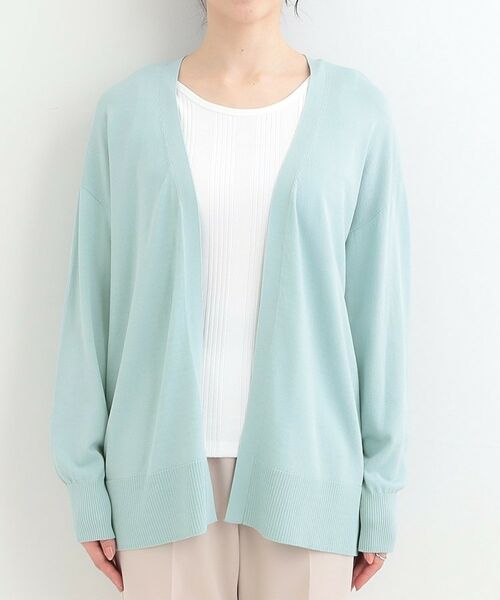 SHOO・LA・RUE / シューラルー カーディガン・ボレロ | 【洗える/ひんやり/UV】さらっとしたタッチが心地よい トッパーロングカーディガン | 詳細13