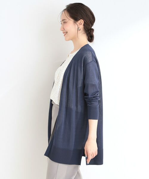 SHOO・LA・RUE / シューラルー カーディガン・ボレロ | 【洗える】着る方がすっきり見えに マルチに使えるミドルトッパーカーディガン | 詳細10