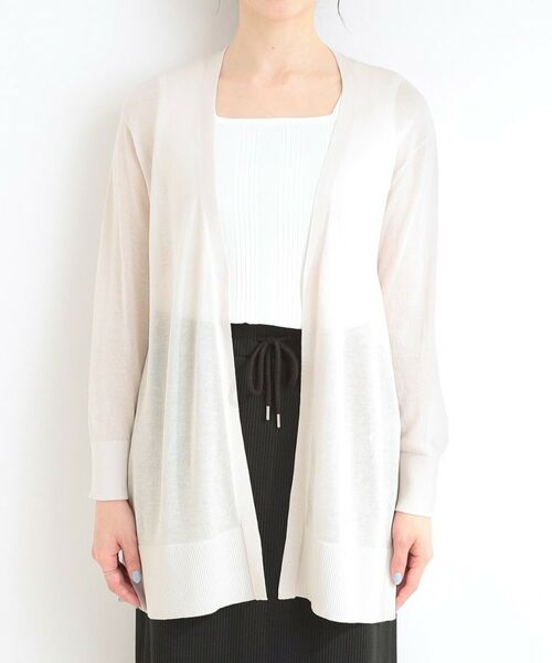 SHOO・LA・RUE / シューラルー カーディガン・ボレロ | 【洗える】着る方がすっきり見えに マルチに使えるミドルトッパーカーディガン | 詳細13