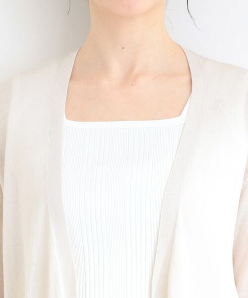 SHOO・LA・RUE / シューラルー カーディガン・ボレロ | 【洗える】着る方がすっきり見えに マルチに使えるミドルトッパーカーディガン | 詳細16