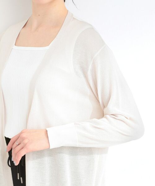 SHOO・LA・RUE / シューラルー カーディガン・ボレロ | 【洗える】着る方がすっきり見えに マルチに使えるミドルトッパーカーディガン | 詳細17