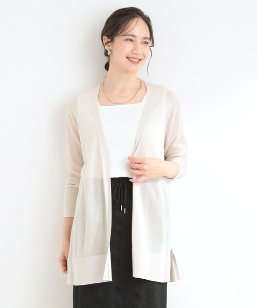 SHOO・LA・RUE / シューラルー カーディガン・ボレロ | 【洗える】着る方がすっきり見えに マルチに使えるミドルトッパーカーディガン | 詳細5