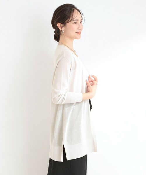 SHOO・LA・RUE / シューラルー カーディガン・ボレロ | 【洗える】着る方がすっきり見えに マルチに使えるミドルトッパーカーディガン | 詳細6