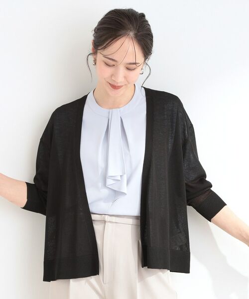SHOO・LA・RUE / シューラルー カーディガン・ボレロ | 【洗える】サッと羽織るだけでこなれ見え マルチに使えるトッパーカーディガン | 詳細5