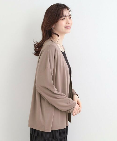 SHOO・LA・RUE / シューラルー カーディガン・ボレロ | 【SHOO ICE、UVカット】指穴付き とろみVネックポンチョカーディガン | 詳細10