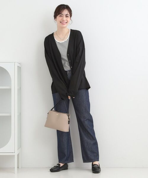 SHOO・LA・RUE / シューラルー カーディガン・ボレロ | 【SHOO ICE、UVカット】指穴付き とろみVネックポンチョカーディガン | 詳細7