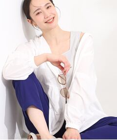 SHOO・LA・RUE / シューラルー レザーブルゾン・ジャケット | 【UVカット／接触冷感】ペプラムデザイン メタルジップパーカー