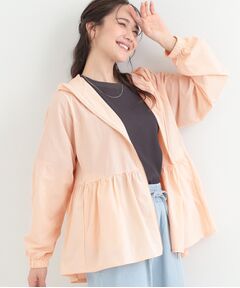 SHOO・LA・RUE / シューラルー レザーブルゾン・ジャケット | 【UVカット／接触冷感】ペプラムデザイン メタルジップパーカー