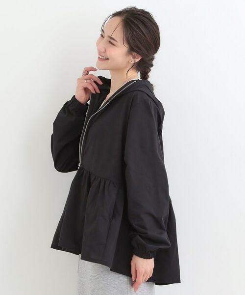 SHOO・LA・RUE / シューラルー レザーブルゾン・ジャケット | 【UVカット／接触冷感】ペプラムデザイン メタルジップパーカー | 詳細1