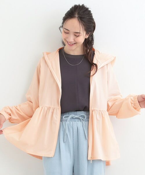 SHOO・LA・RUE / シューラルー レザーブルゾン・ジャケット | 【UVカット／接触冷感】ペプラムデザイン メタルジップパーカー | 詳細5