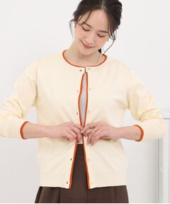 SHOO・LA・RUE / シューラルー カーディガン・ボレロ | 配色がコーデのアクセントに レイヤード風クルーカーディガン