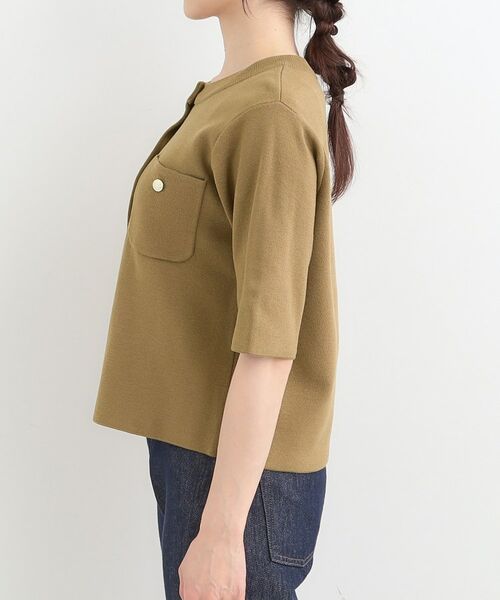 SHOO・LA・RUE / シューラルー カーディガン・ボレロ | 金ボタンハーフ袖カーディガンニット | 詳細14