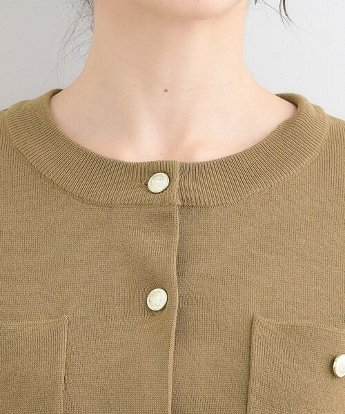 SHOO・LA・RUE / シューラルー カーディガン・ボレロ | 金ボタンハーフ袖カーディガンニット | 詳細16