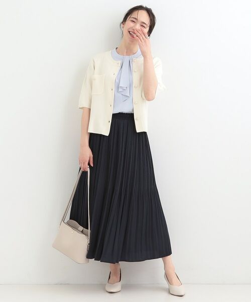 SHOO・LA・RUE / シューラルー カーディガン・ボレロ | 金ボタンハーフ袖カーディガンニット | 詳細3