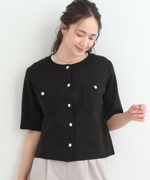 SHOO・LA・RUE / シューラルー カーディガン・ボレロ | 金ボタンハーフ袖カーディガンニット | 詳細5