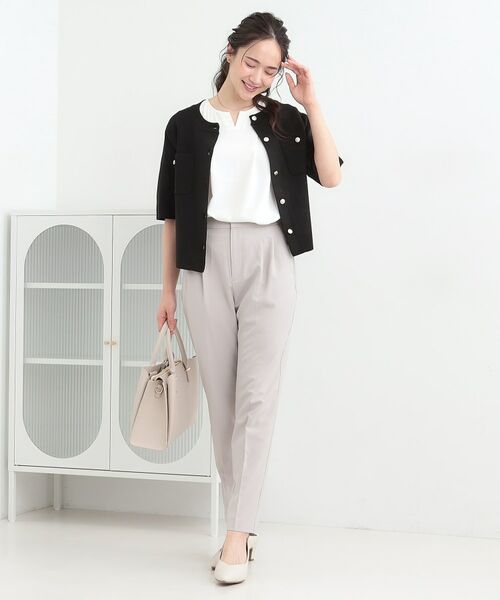 SHOO・LA・RUE / シューラルー カーディガン・ボレロ | 金ボタンハーフ袖カーディガンニット | 詳細7