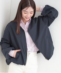 SHOO・LA・RUE / シューラルー レザーブルゾン・ジャケット | 【防風/撥水/S-LL】ぽわんと大人かわいい　Vネックバルーンブルゾン