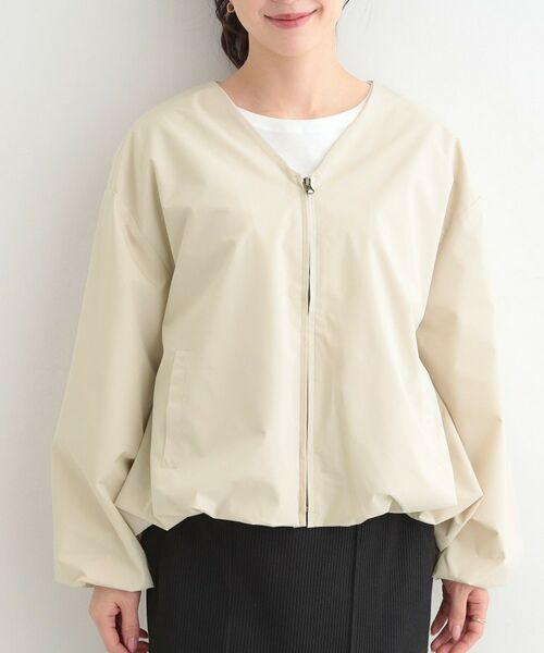 SHOO・LA・RUE / シューラルー レザーブルゾン・ジャケット | 【防風/撥水/S-LL】ぽわんと大人かわいい　Vネックバルーンブルゾン | 詳細13