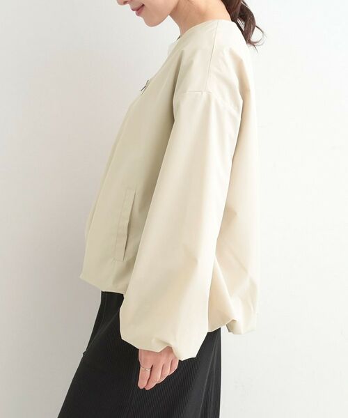 SHOO・LA・RUE / シューラルー レザーブルゾン・ジャケット | 【防風/撥水/S-LL】ぽわんと大人かわいい　Vネックバルーンブルゾン | 詳細14