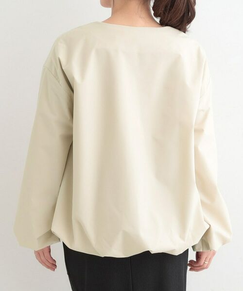 SHOO・LA・RUE / シューラルー レザーブルゾン・ジャケット | 【防風/撥水/S-LL】ぽわんと大人かわいい　Vネックバルーンブルゾン | 詳細15