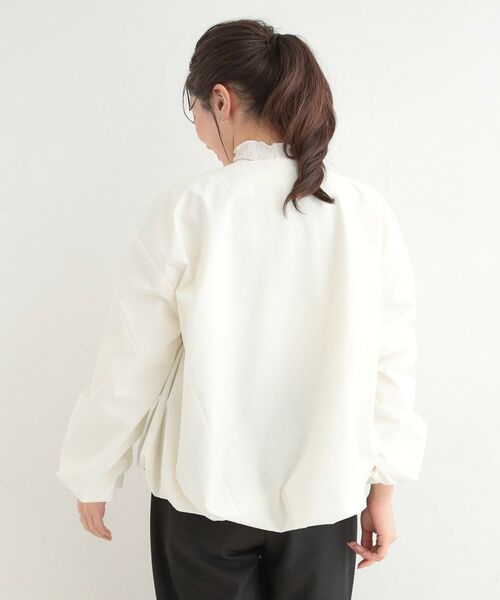 SHOO・LA・RUE / シューラルー レザーブルゾン・ジャケット | 【防風/撥水/S-LL】ぽわんと大人かわいい　Vネックバルーンブルゾン | 詳細2