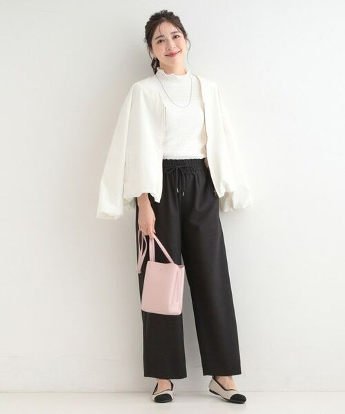 SHOO・LA・RUE / シューラルー レザーブルゾン・ジャケット | 【防風/撥水/S-LL】ぽわんと大人かわいい　Vネックバルーンブルゾン | 詳細3