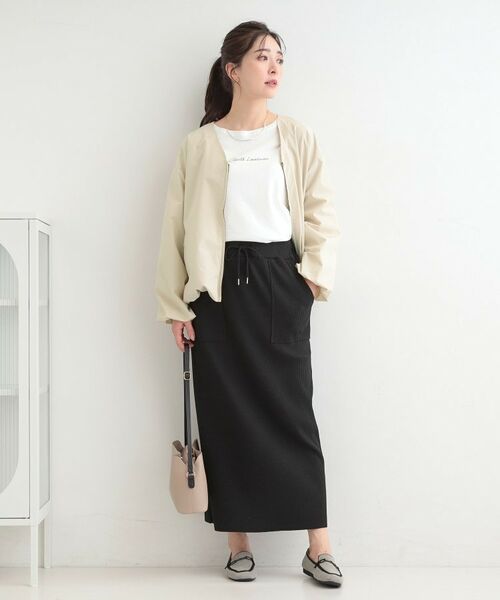 SHOO・LA・RUE / シューラルー レザーブルゾン・ジャケット | 【防風/撥水/S-LL】ぽわんと大人かわいい　Vネックバルーンブルゾン | 詳細7