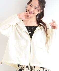 SHOO・LA・RUE / シューラルー レザーブルゾン・ジャケット | 【UV】シアーフーディーブルゾン